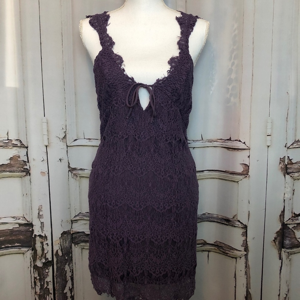 Free People Intimately Lacey Lavender Sheath - Size S